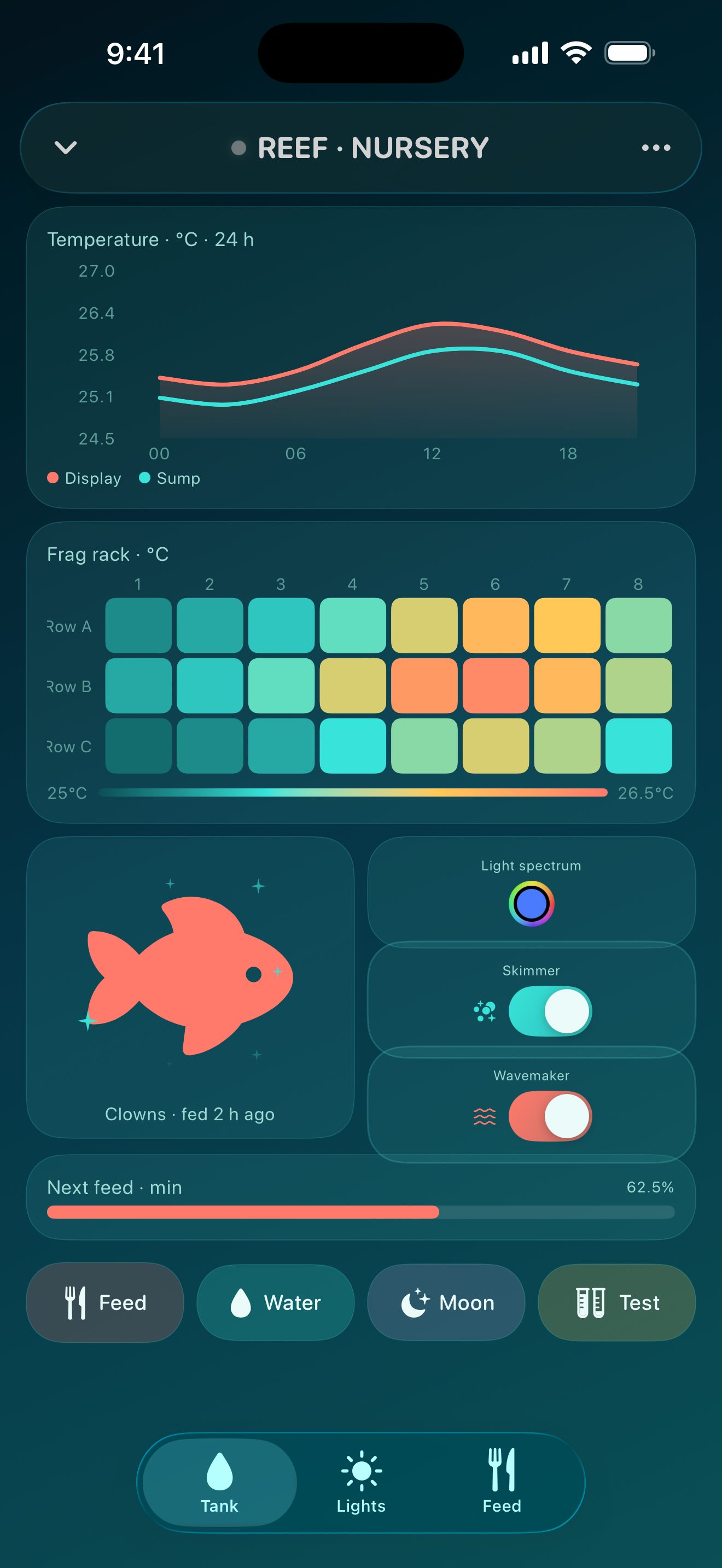 Reef layout in CAR-TER